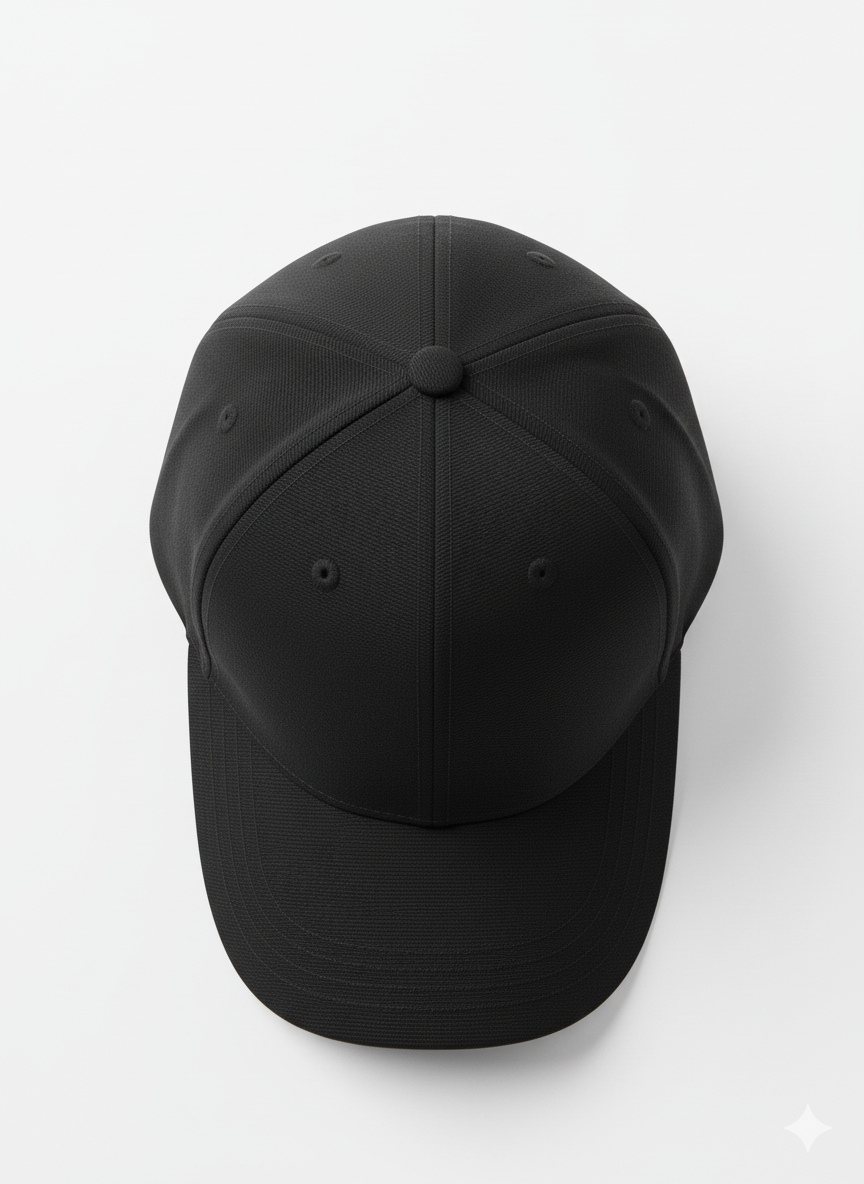 Plain Black Baseball Cap