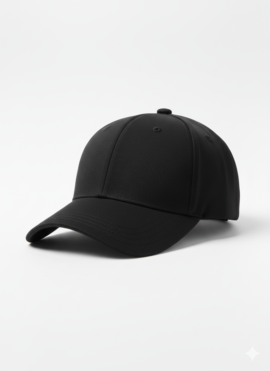 Plain Black Baseball Cap