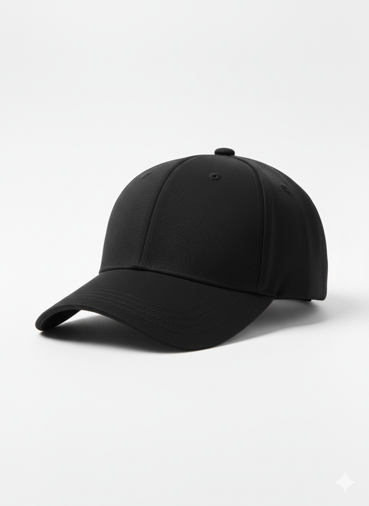 Plain Black Baseball Cap