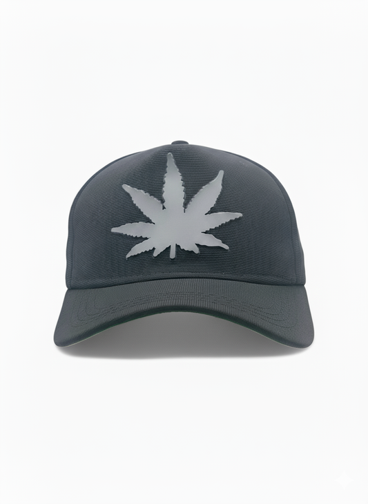 Leaf Design - Black Baseball Cap