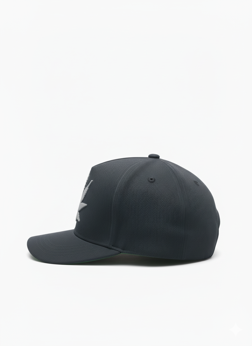 Leaf Design - Black Baseball Cap