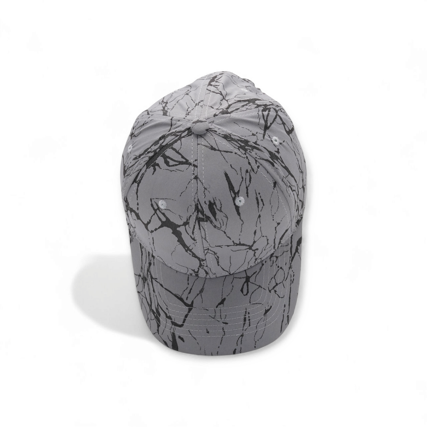 Grey Black Textured Cap