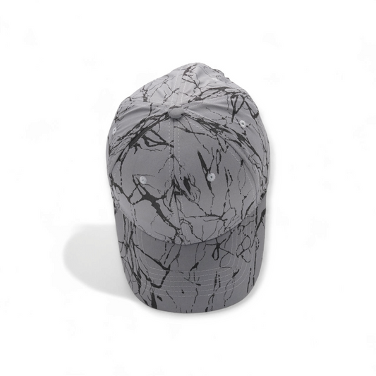 Grey Black Textured Cap