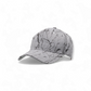 Grey Black Textured Cap