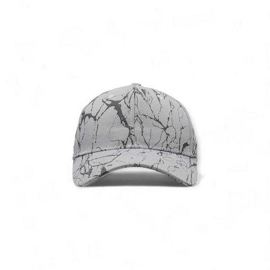 Grey Black Textured Cap
