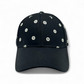 Black - White Dotted Baseball Cap