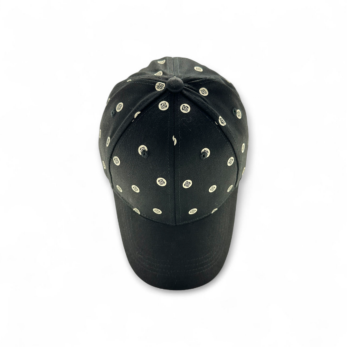 Black - White Dotted Baseball Cap