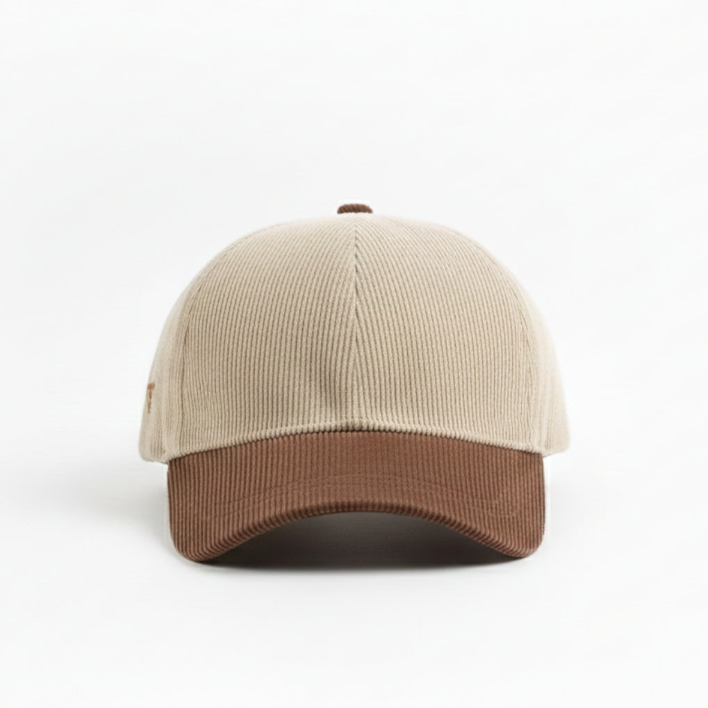 Mocha - Corduroy Two Tone Cap