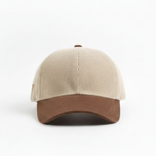 Mocha - Corduroy Two Tone Cap
