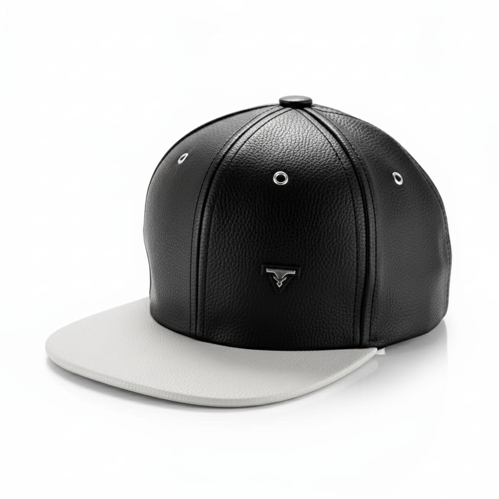 Volt - PU Leather Snapback Cap