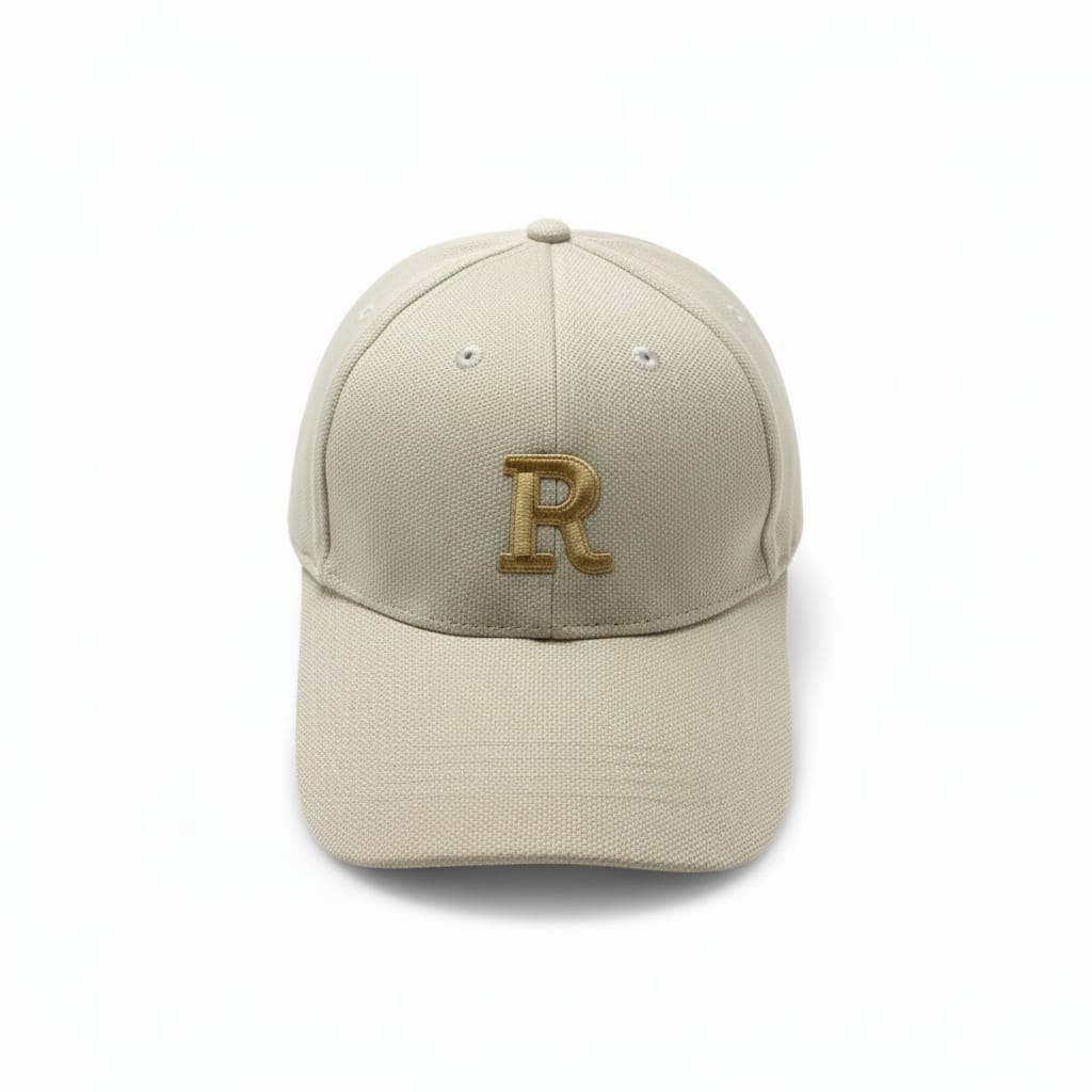 Premium R - Off White Baseball Cap
