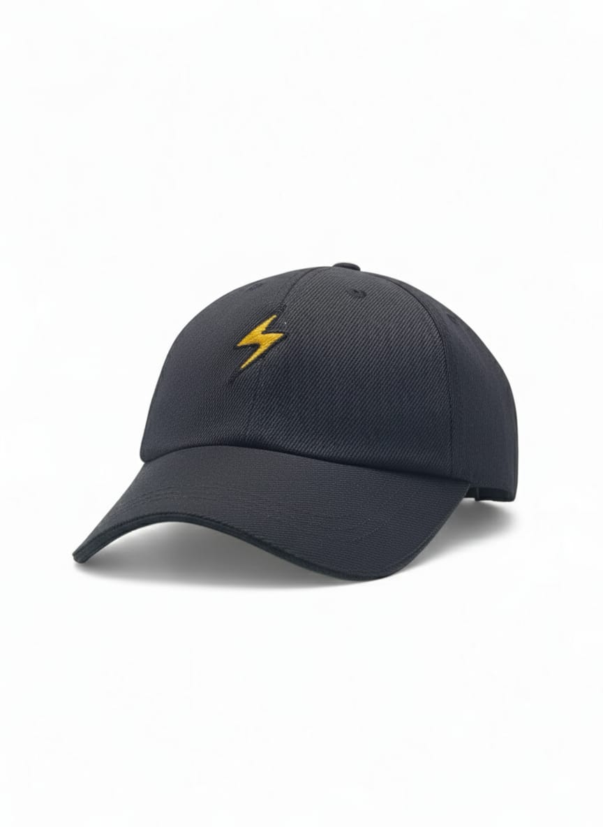 Thunder Bolt - Black Baseball Cap