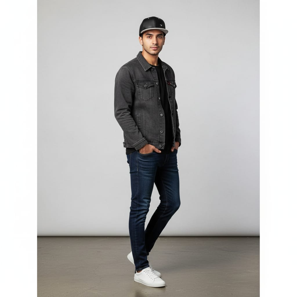 Volt - PU Leather Snapback Cap