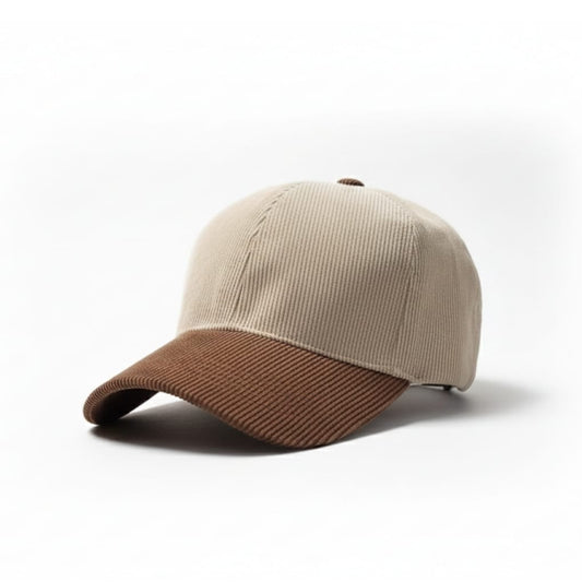 Mocha - Corduroy Two Tone Cap