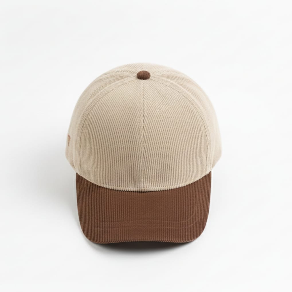 Mocha - Corduroy Two Tone Cap